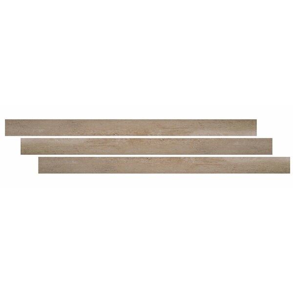 Ackland 0.35 in. T x 94 in. L x 1.77 in. W Anela Beige Luxury Vinyl Flooring Trim Surface Reducer Molding AKVTVANBE-SR - main